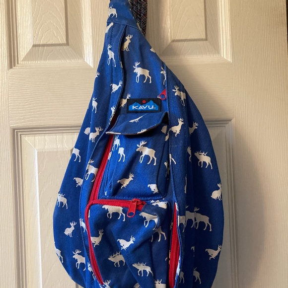 Kavu Bags Kavu Rope Sling Bag Moose Red White Blue Women Girl